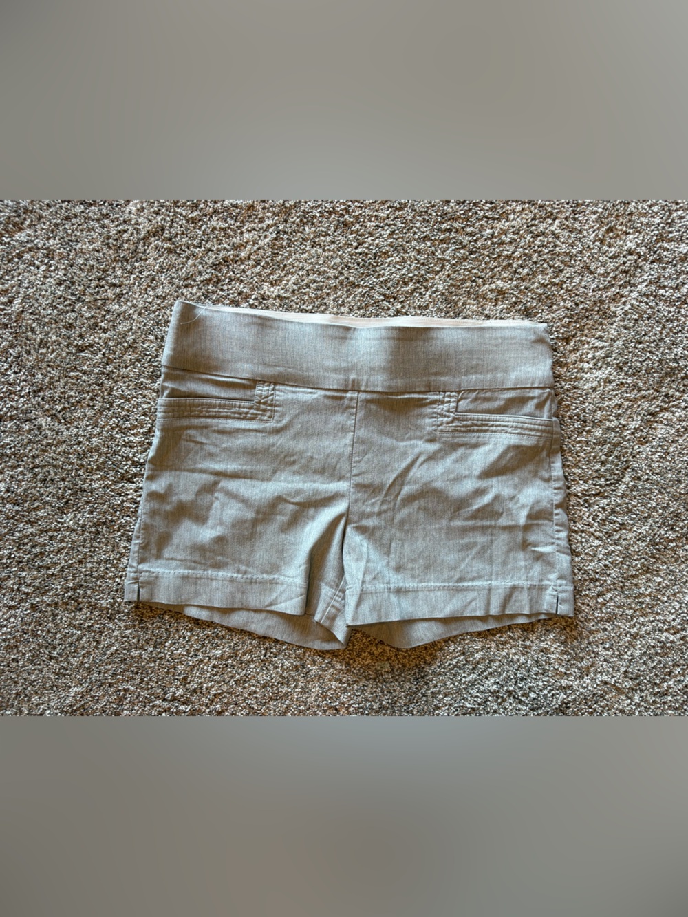 Maurices Light Gray Women's Dress Shorts